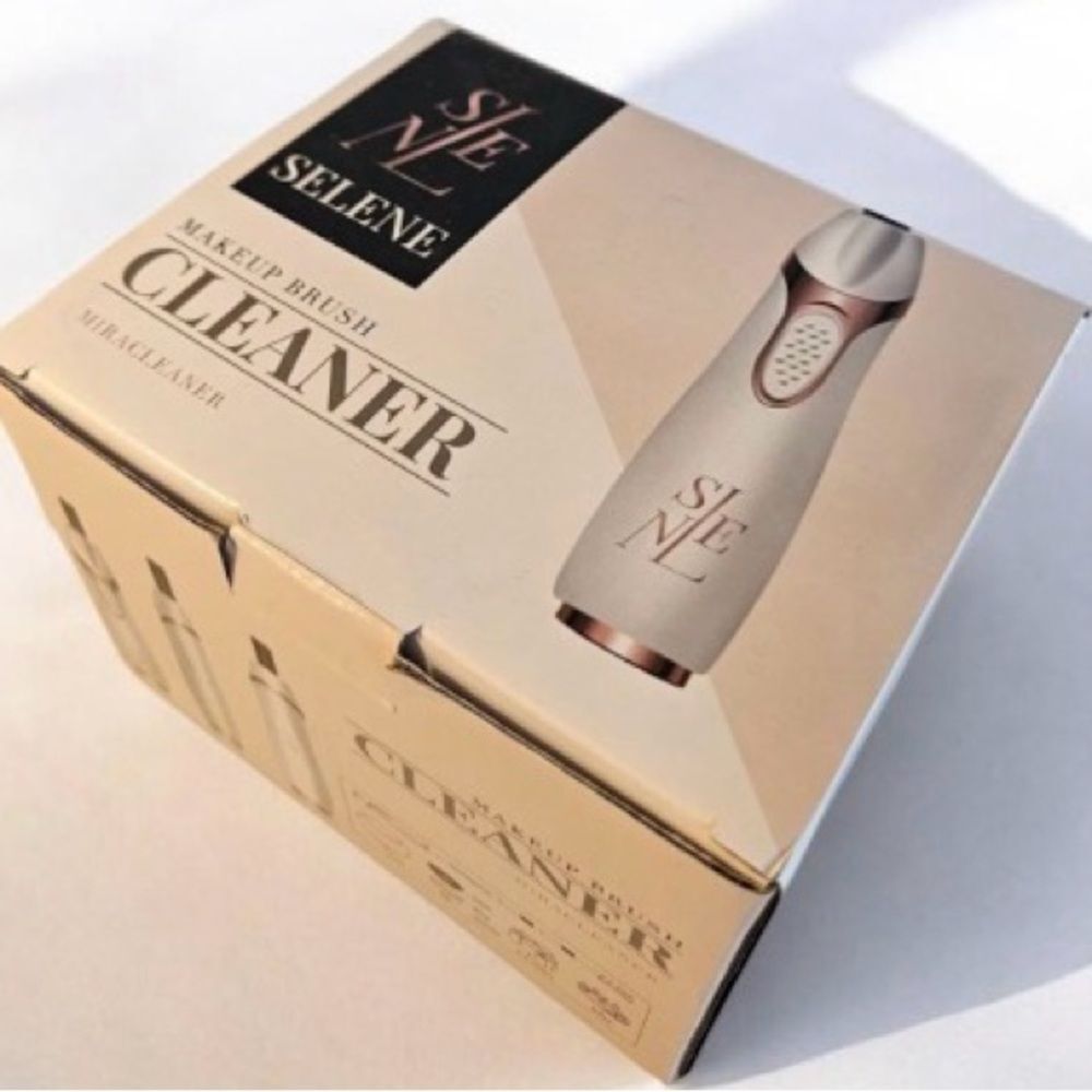 NWT‎ Selene Makeup Brush Cleaner - White & Rose Gold